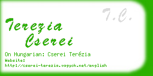 terezia cserei business card